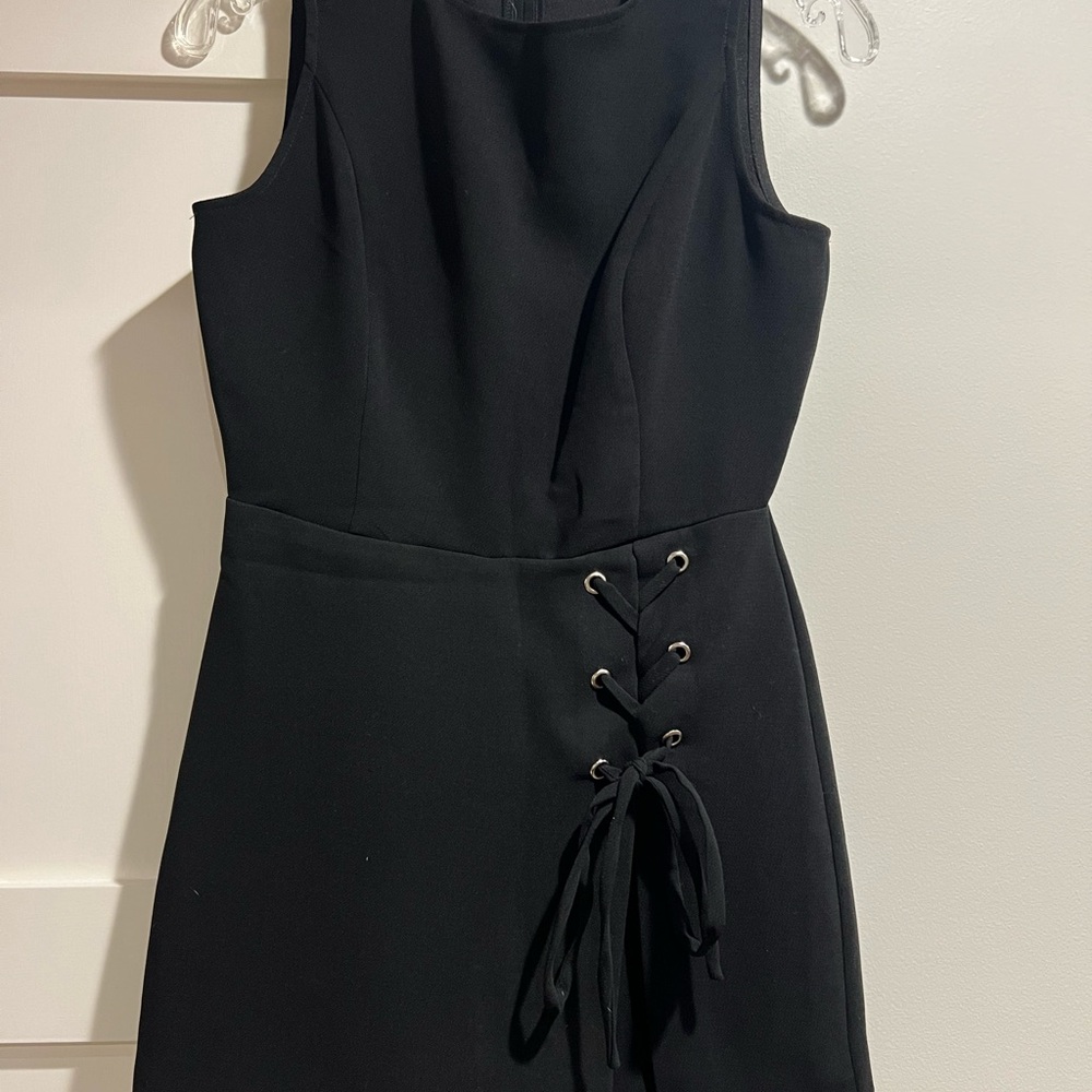 BCBG Romper Dress Elegant Black with an edge